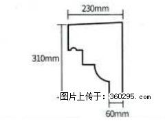 产品分解图型 - 檐口线，型号：SX311-YK-3，规格：230x310mm(3) - 邵阳三象EPS建材 shaoyang.sx311.cc