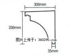 产品分解图型 - 檐口线，型号：SX311-YK-2，规格：300x330mm(2) - 邵阳三象EPS建材 shaoyang.sx311.cc